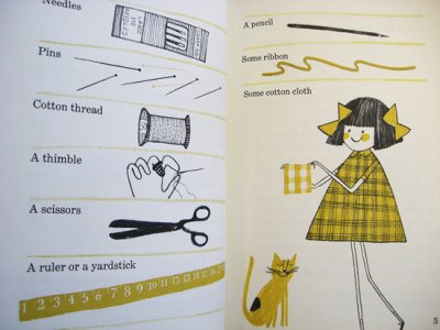 画像2: ビル・ソコル Bill Sokol:絵 Camille Sokol:著 / The Lucky Sew-it-yourself Book