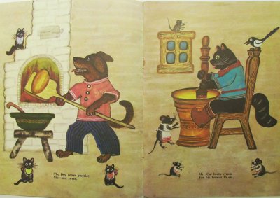 画像2: ユーリー・ヴァスネツォフ / THE DOG MR. AND MRS. CAT AND THE HEN 犬と猫と子ねことめんどり ＜ロシア絵本＞