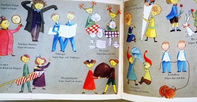 画像9: スティグ・リンドベリStig Lindberg:絵　レンナート・ヘルシング Lennart Hellsing:著  /  MUSIKBUSSEN 1956年版