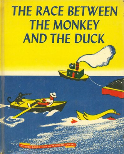 THE RACE BETWEEN THE MONKEY AND THE DUCK