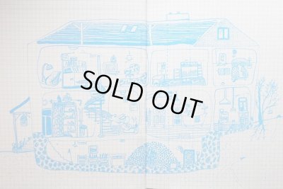 見返しのラフドローイングの可愛らしい。