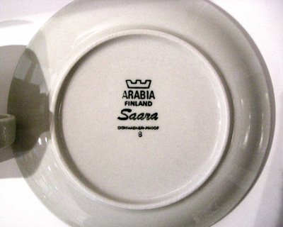 画像2: 北欧食器 Arabia アラビア SAARA (サース) コーヒーカップ＆ソーサー