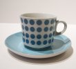 画像1: 北欧食器 Arabia アラビア Stencil ステンシル Polka Dot (ポルカドット) コーヒーカップ＆ソーサー (1)