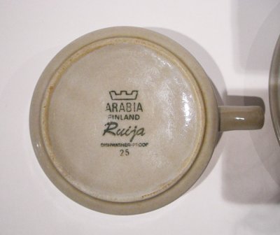 画像1: 北欧食器 Arabia アラビア RUIJA (ルイージャ) ティーカップ＆ソーサー