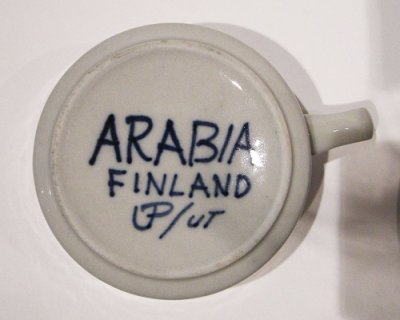 画像1: 北欧食器 Arabia アラビア Anemone アネモネ / ティーカップ＆ソーサー