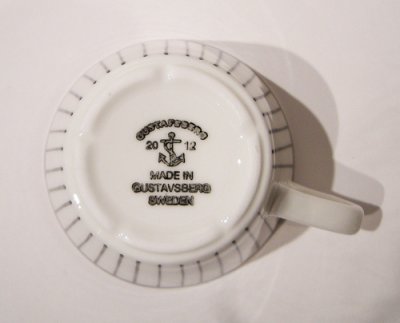 画像1: 北欧食器 グスタフスベリ Gustafsberg SPISA-RIBB スピサ・リブ コーヒーカップ＆ソーサー