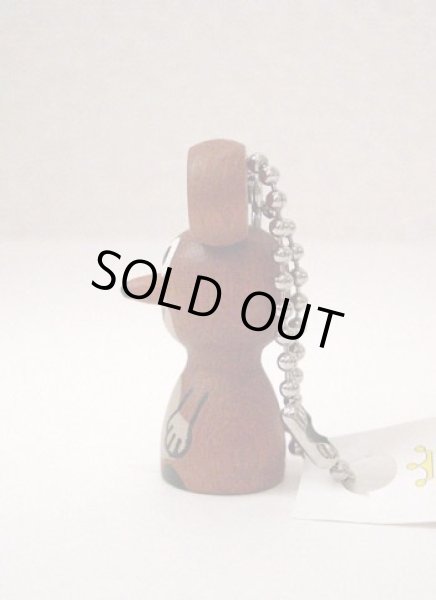 画像2: クルテク 木製キーホルダー ＜ネズミ＞ (2)