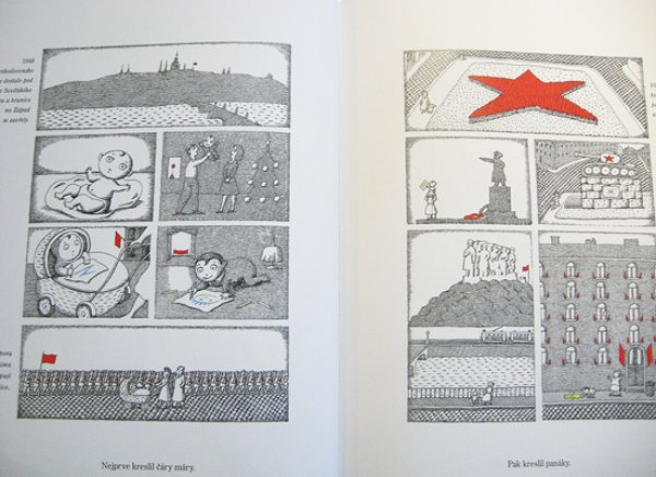 画像2: ピーター・シス Petr Sis (Peter Sis) / ZED JAK JSEM VYRUSTAL ZA ZELEZNOU OPONOU ＜チェコ絵本＞ (2)