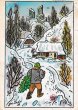 画像1: ヨゼフ・ラダ Josef Lada / メリークリスマス＆ハッピーニューイヤー ＜チェコ古ポストカード＞ (1)