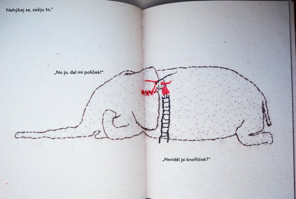 画像3: エヴァ・ヴォルフォヴァー Eva Volfova:絵 Tereza Horvathova:著 / Nitka a zatoulany knoflicek＜チェコ絵本＞ (3)