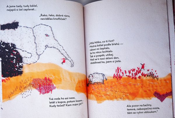 画像4: エヴァ・ヴォルフォヴァー Eva Volfova:絵 Tereza Horvathova:著 / Nitka a zatoulany knoflicek＜チェコ絵本＞ (4)
