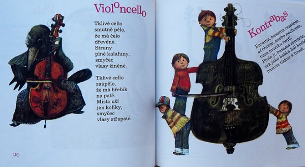 画像2: Karel Franta:絵 Vaclav Fischer, Ilja Hurnik:著 / Od houslicek po buben ＜チェコ絵本＞ (2)