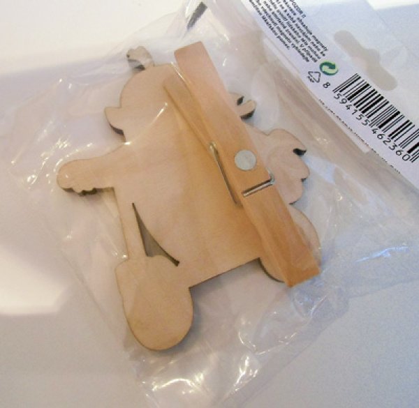 画像2: クルテク 木製クリップ （スクーター） (2)