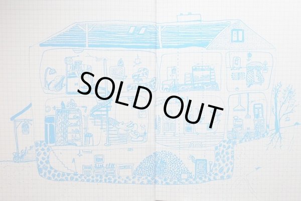 見返しのラフドローイングの可愛らしい。