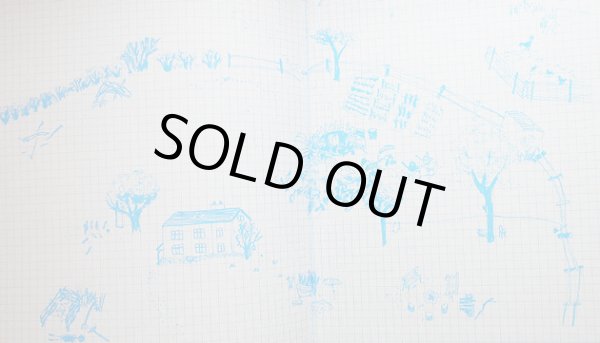 見返しのラフドローイングの可愛らしい。