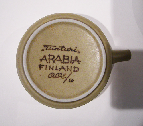 Arabia TUNTURI / 北欧食器や海外絵本のフィネサ・ブックス