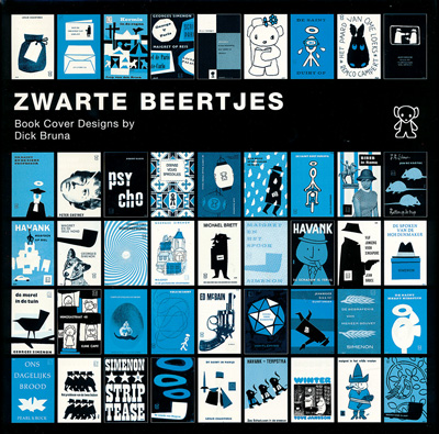 ZWARTE BEERTJES Book cover Designs by Dick Bruna / オランダ絵本の 